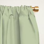 The Light Sage Green Solid Window Curtain Gallery Image 2