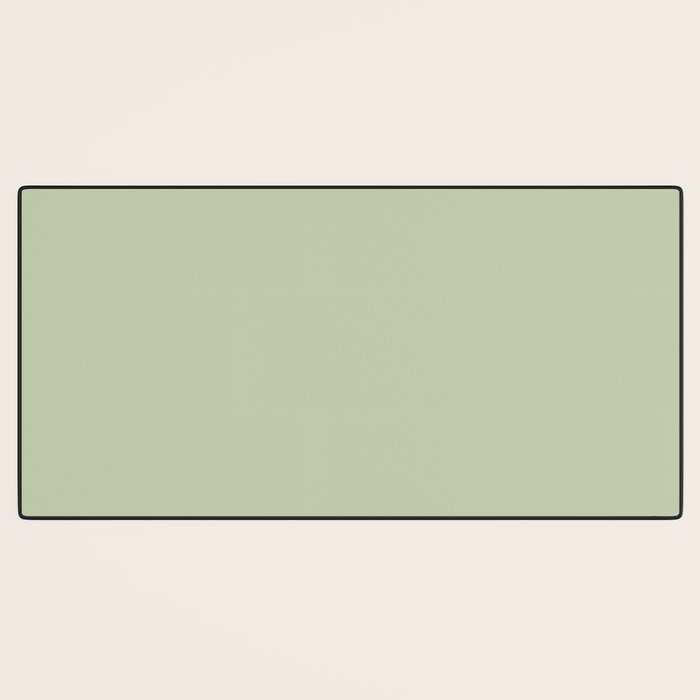 The Light Sage Green Solid Desk Mat Gallery Image 3