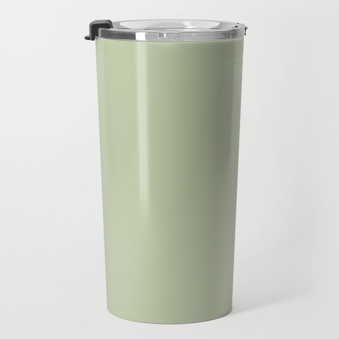 The Light Sage Green Solid Travel Mug Gallery Image 3