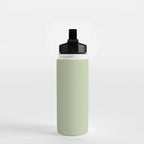 The Light Sage Green Solid Water Bottle Gallery Image 2