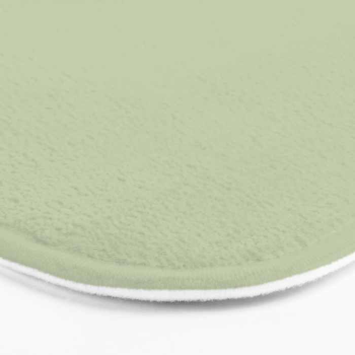 The Light Sage Green Solid Bath Mat Gallery Image 3