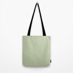 The Light Sage Green Solid Tote Bag Gallery Image 2