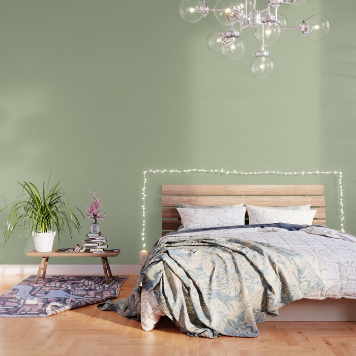 The Light Sage Green Solid Wallpaper Gallery Image 3