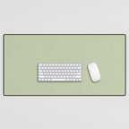 The Light Sage Green Solid Desk Mat Gallery Image 1