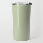 The Light Sage Green Solid Travel Mug Gallery Image 2