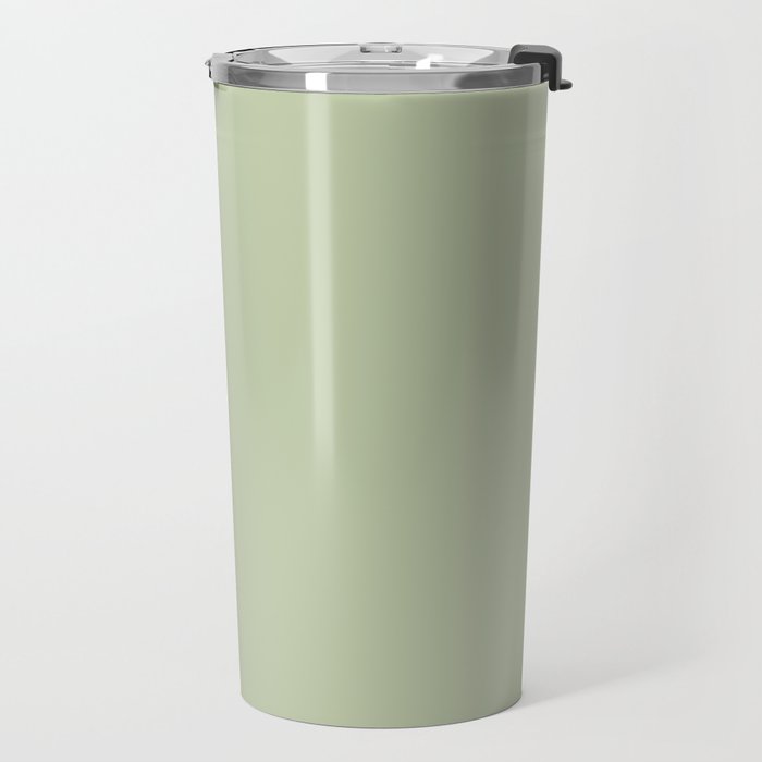 The Light Sage Green Solid Travel Mug Gallery Image 2