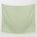 The Light Sage Green Solid Wall Tapestry Gallery Image 4