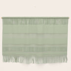The Light Sage Green Solid Wall Hanging Gallery Image 1
