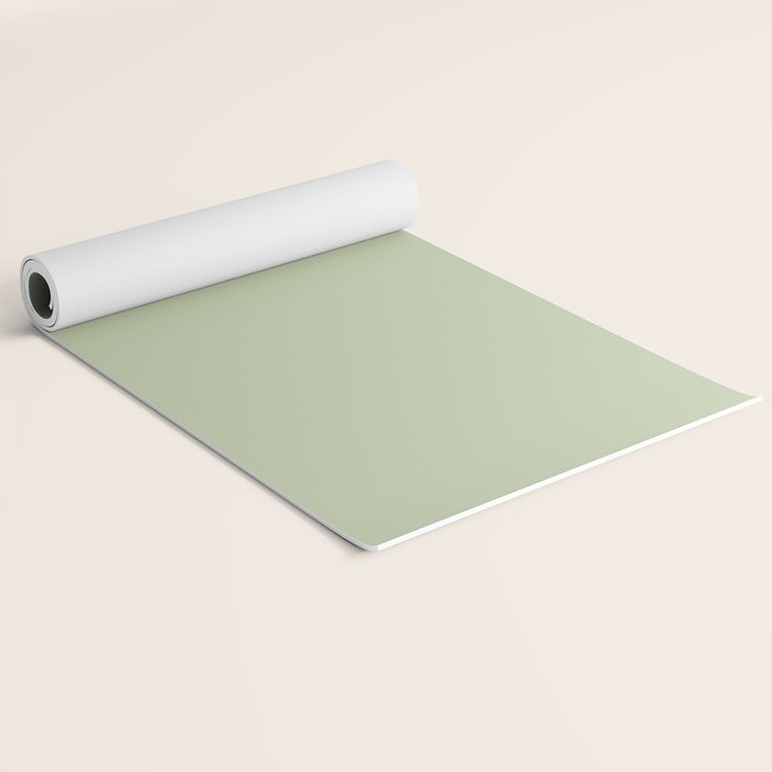 The Light Sage Green Solid Yoga Mat Gallery Image 2
