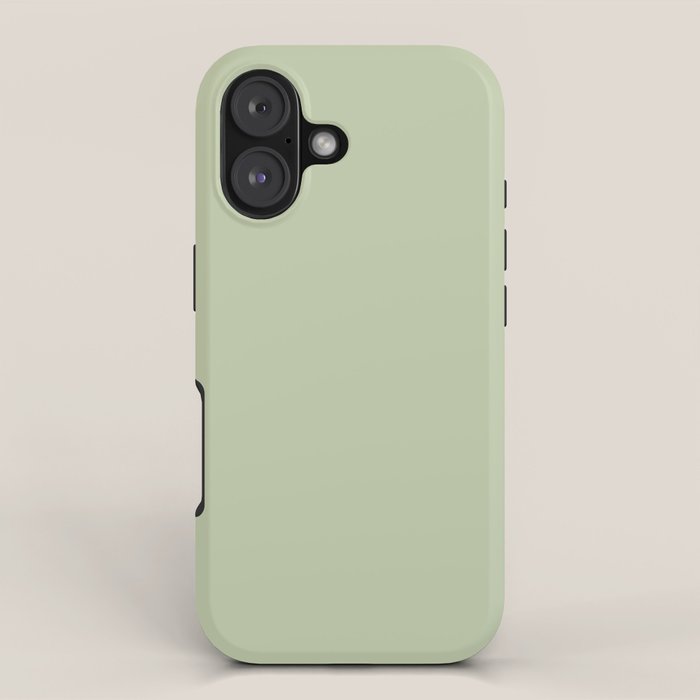 The Light Sage Green Solid iPhone Case Gallery Image 1