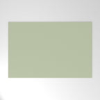 The Light Sage Green Solid Welcome Mat Gallery Image 1