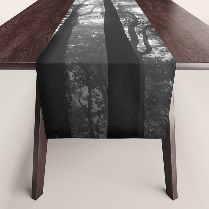 Smoky Mountain National Park Foggy Trees Table Runner Gallery Image 1