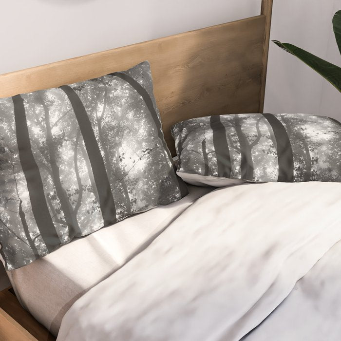 Smoky Mountain National Park Foggy Trees Pillow Sham Gallery Image 2