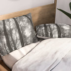 Smoky Mountain National Park Foggy Trees Pillow Sham Gallery Image 2