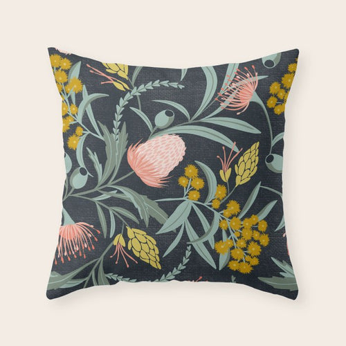Flora Australis Throw Pillow