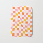 Checkers: PATTERN 04 | The Peach Edition Bath Mat Gallery Image 1