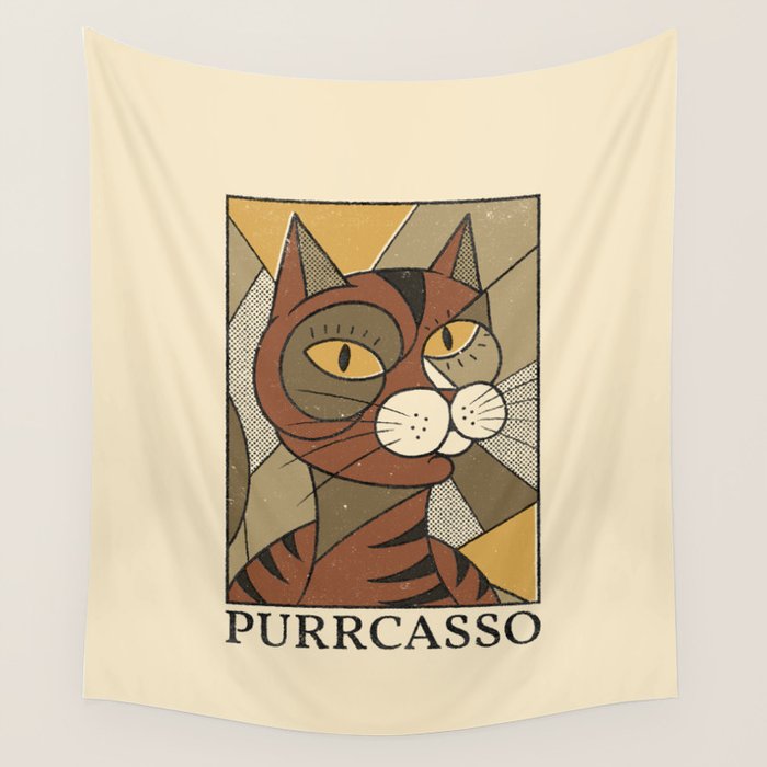 Purrcasso Wall Tapestry Gallery Image 4