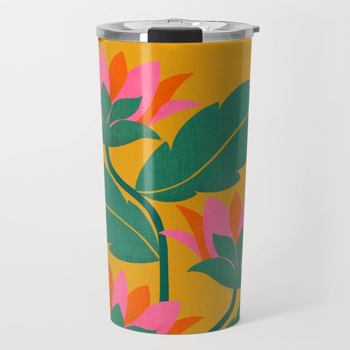 Art Nouveau - Tropical Trio  Travel Mug Gallery Image 1