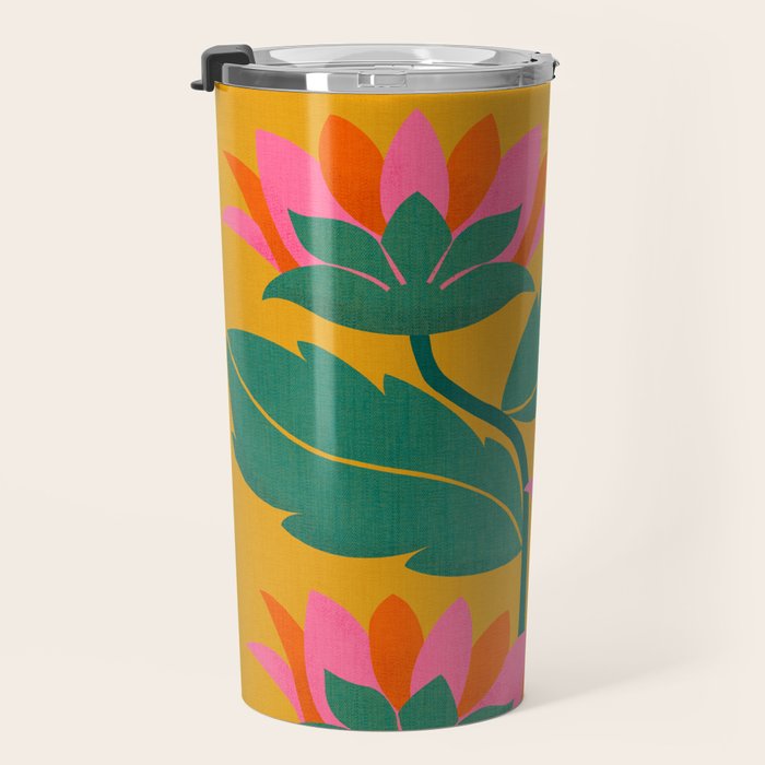 Art Nouveau - Tropical Trio  Travel Mug Gallery Image 3