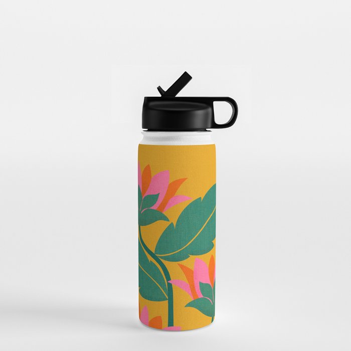 Art Nouveau - Tropical Trio  Water Bottle Gallery Image 1