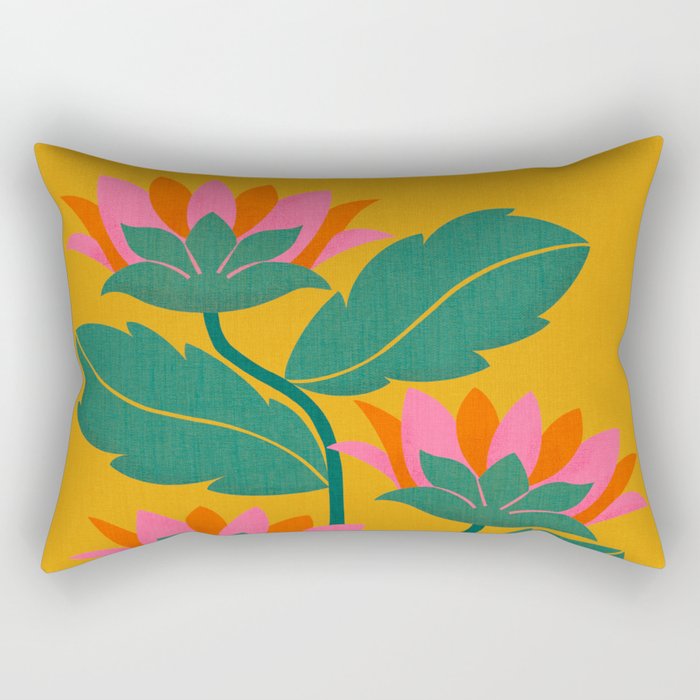 Art Nouveau - Tropical Trio  Rectangular Pillow Gallery Image 2