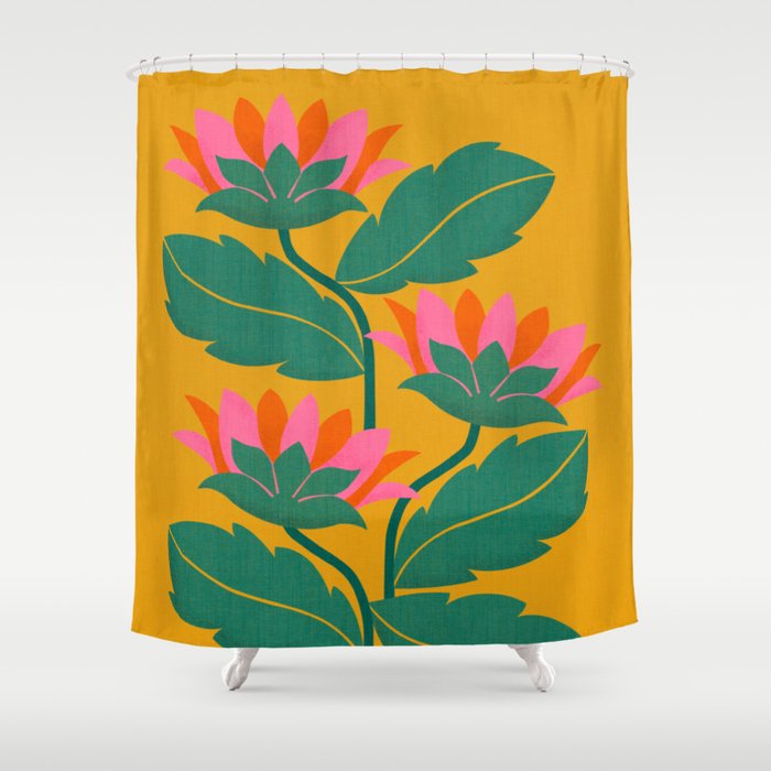 Art Nouveau - Tropical Trio  Shower Curtain Gallery Image 1