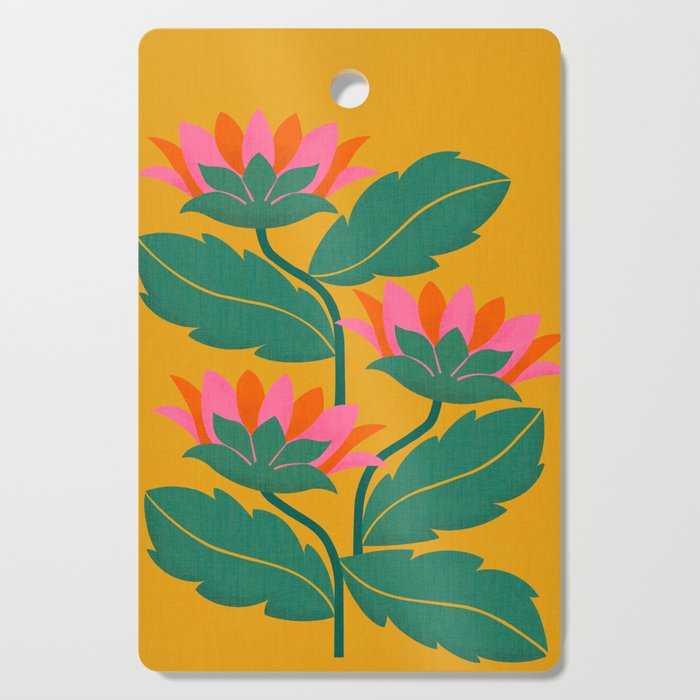 Art Nouveau - Tropical Trio  Cutting Board Gallery Image 1