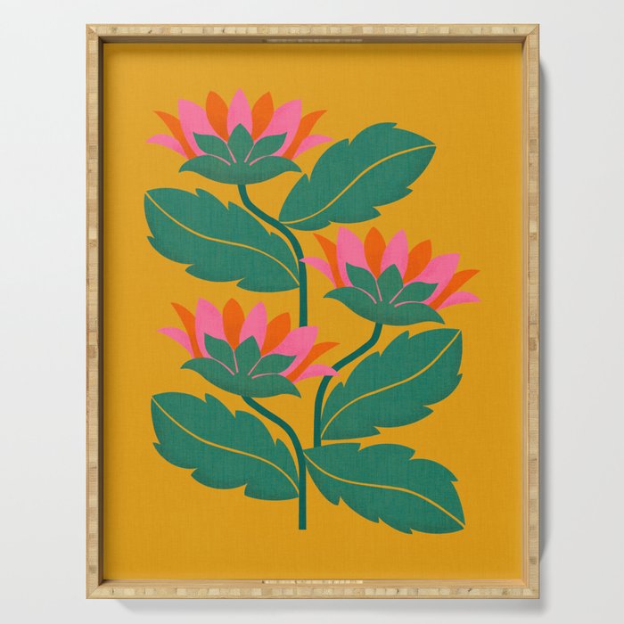 Art Nouveau - Tropical Trio  Serving Tray Gallery Image 1