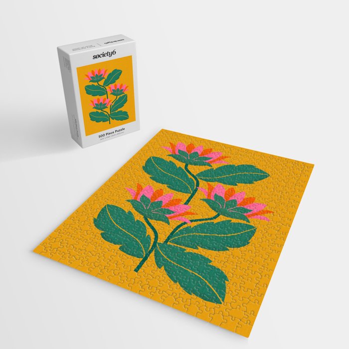 Art Nouveau - Tropical Trio  Jigsaw Puzzle Gallery Image 2