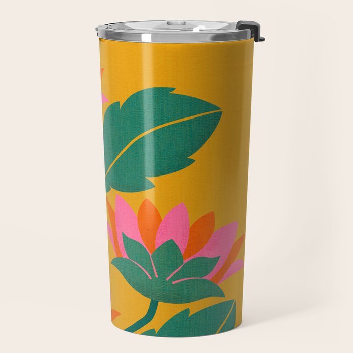 Art Nouveau - Tropical Trio  Travel Mug Gallery Image 2