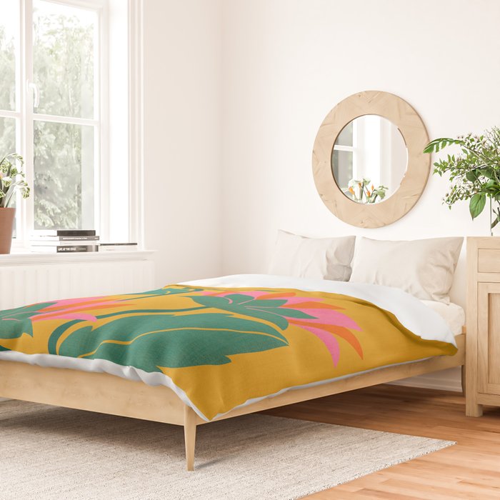 Art Nouveau - Tropical Trio  Duvet Cover Gallery Image 2