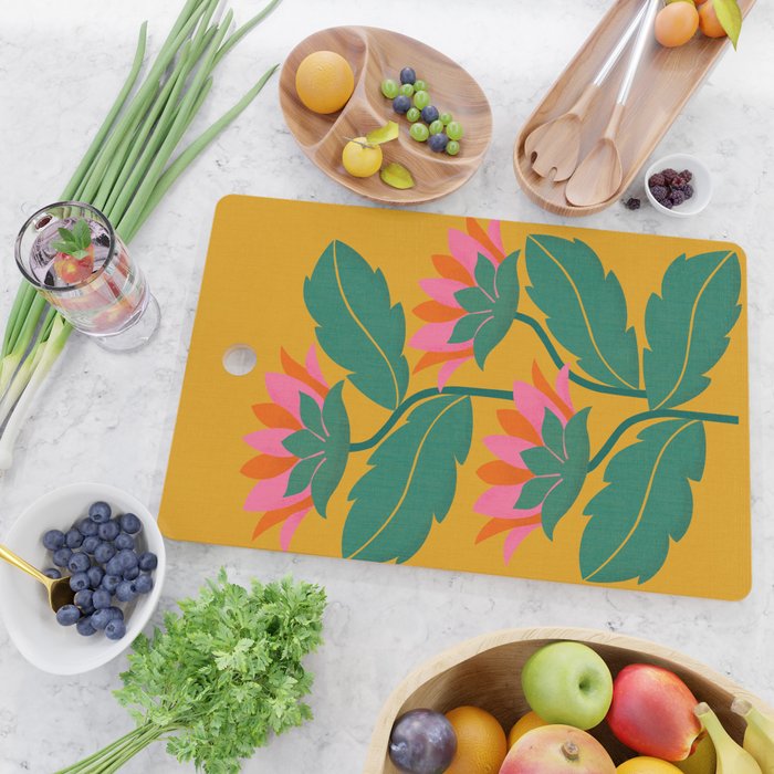 Art Nouveau - Tropical Trio  Cutting Board Gallery Image 2