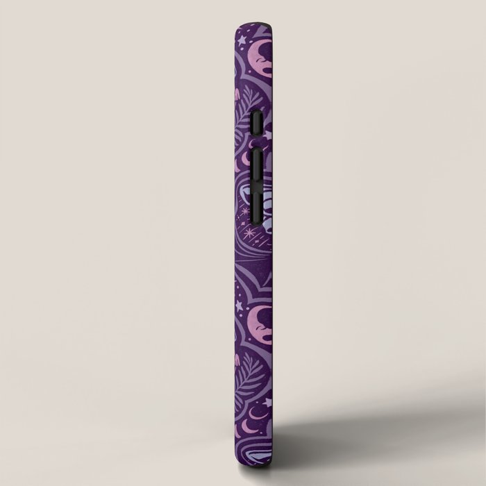 Celestial Forest Damask - Violet iPhone Case Gallery Image 2