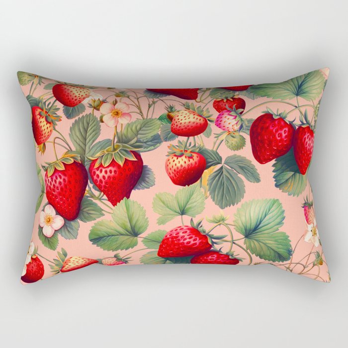 Strawberry Fields Forever V Rectangular Pillow Gallery Image 2