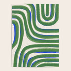 Green Blue Line Composition  Poster Gallery Image 4