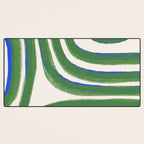 Green Blue Line Composition  Desk Mat Gallery Image 3