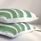 Green Blue Line Composition  Pillow Sham Gallery Image 3