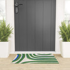 Green Blue Line Composition  Welcome Mat Gallery Image 3