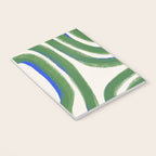 Green Blue Line Composition  Notebook Gallery Image 3