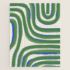 Green Blue Line Composition  Jigsaw Puzzle Gallery Image 1