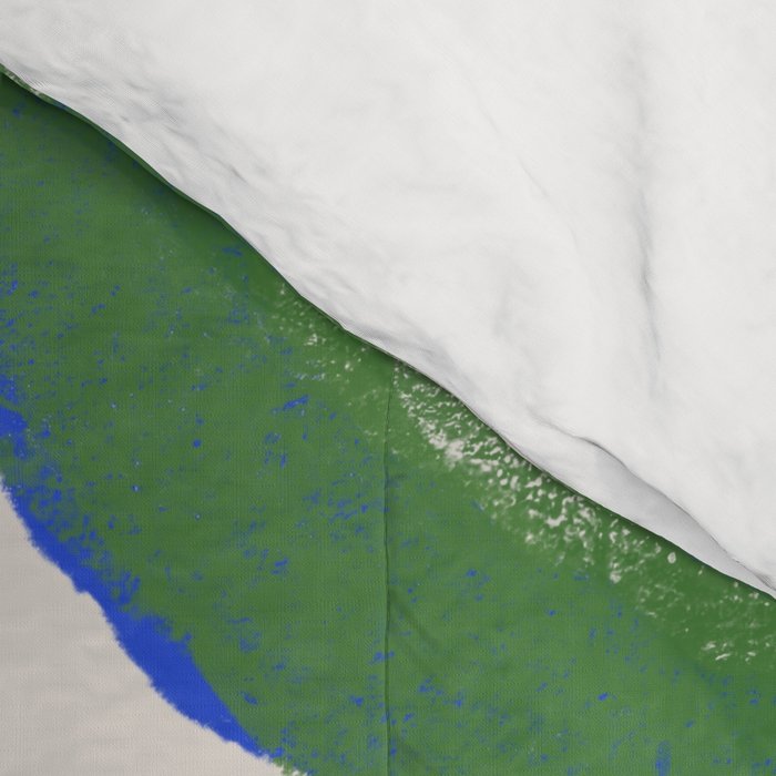Green Blue Line Composition  Comforter Gallery Image 4