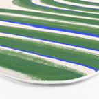 Green Blue Line Composition  Bath Mat Gallery Image 3