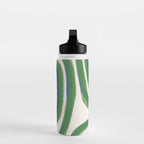 Green Blue Line Composition  Water Bottle Gallery Image 3