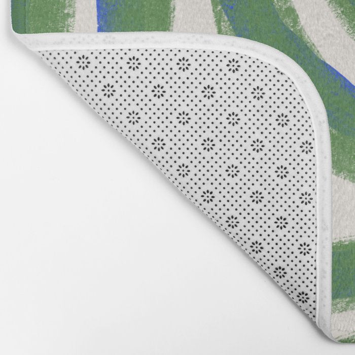 Green Blue Line Composition  Bath Mat Gallery Image 2