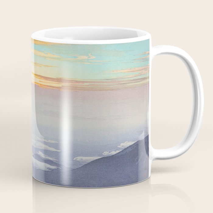 Sea of Clouds (Unkai, Ho-o-San) Hiroshi Yoshida Modern Japanese Woodblock Print Coffee Mug Gallery Image 1