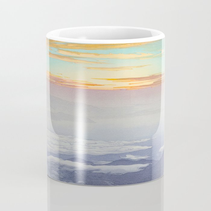 Sea of Clouds (Unkai, Ho-o-San) Hiroshi Yoshida Modern Japanese Woodblock Print Coffee Mug Gallery Image 4