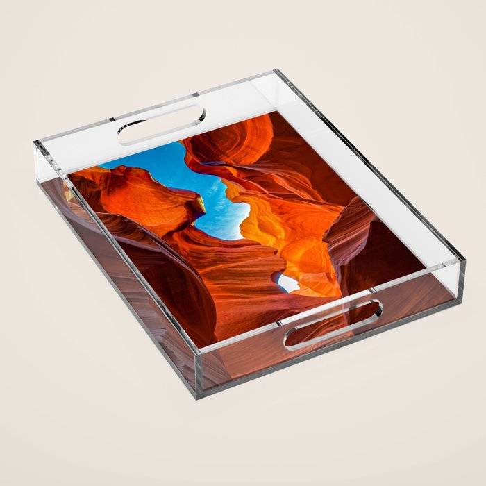 Sand & Sky Antelope Canyon Arizona Landscape Acrylic Tray Gallery Image 1