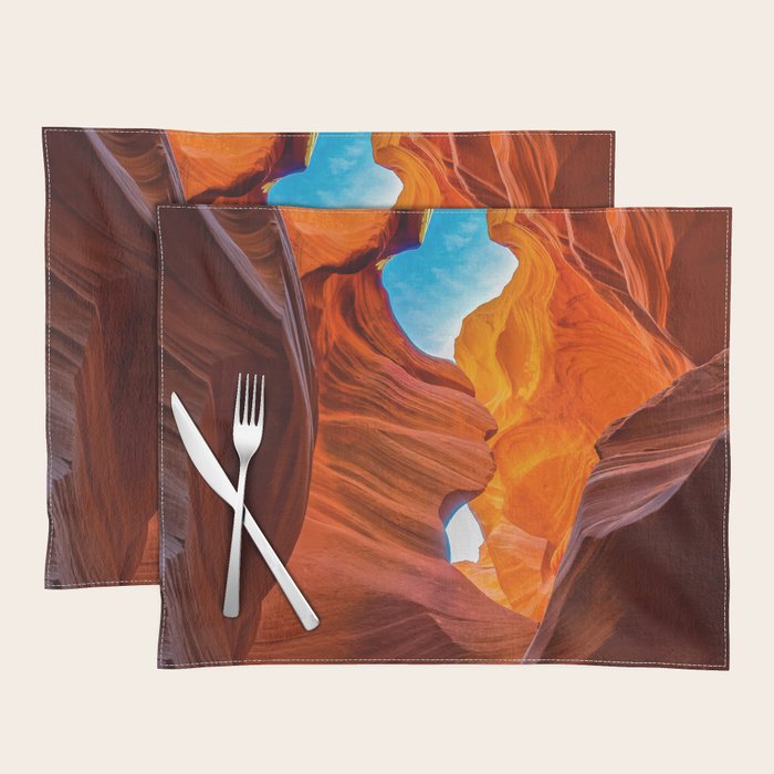 Sand & Sky Antelope Canyon Arizona Landscape Placemat Gallery Image 1