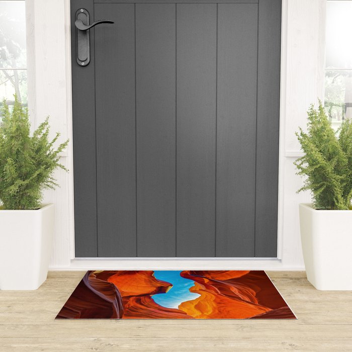 Sand & Sky Antelope Canyon Arizona Landscape Welcome Mat Gallery Image 3