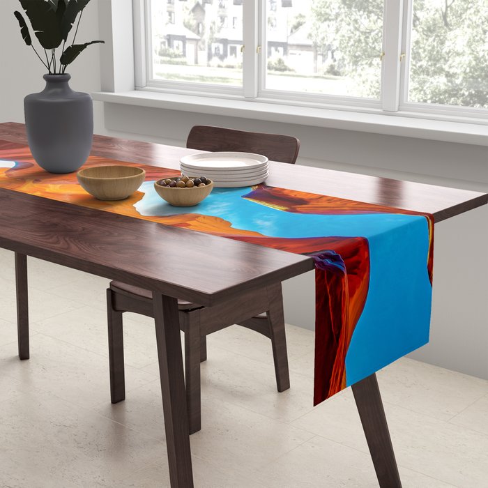 Sand & Sky Antelope Canyon Arizona Landscape Table Runner Gallery Image 2